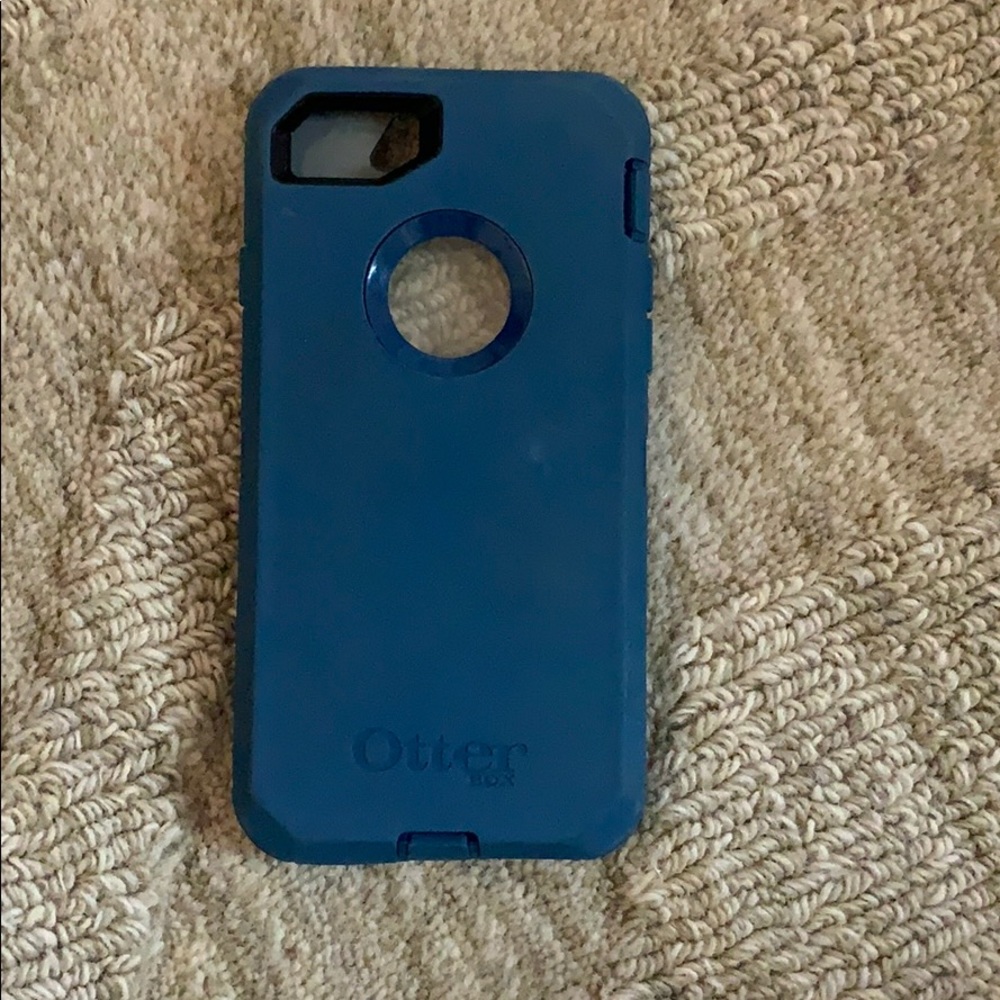 Navy blue otter box iPhone 7&8 case